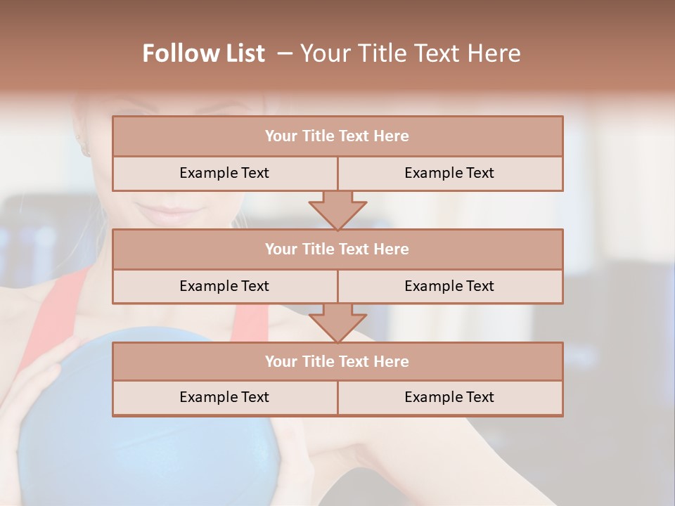 Curls Female Beauty PowerPoint Template
