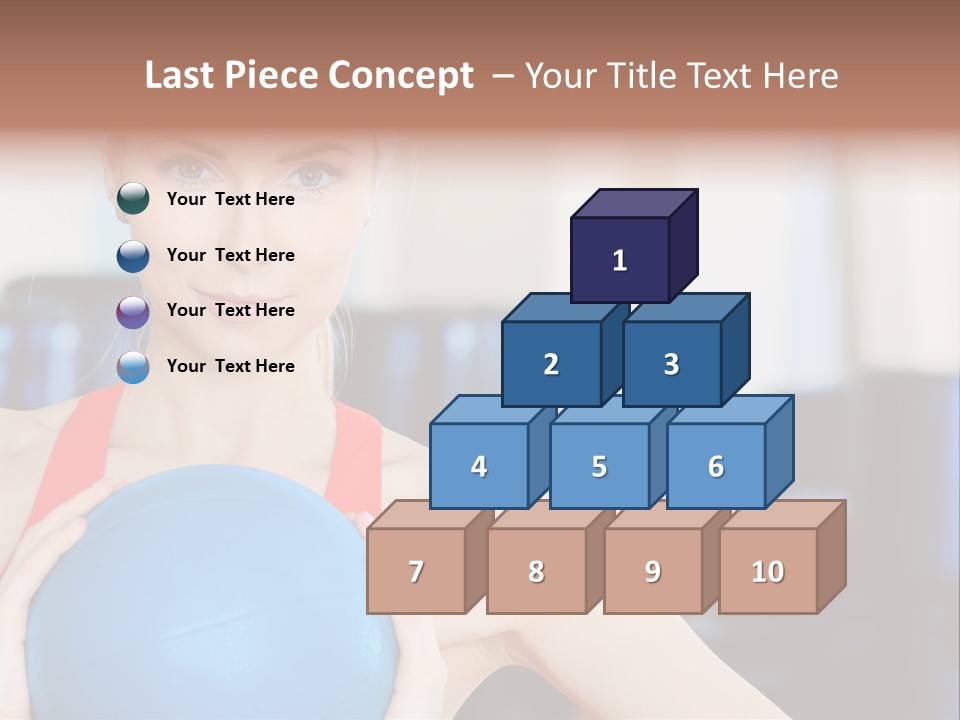 Curls Female Beauty PowerPoint Template