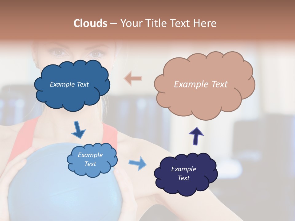 Curls Female Beauty PowerPoint Template
