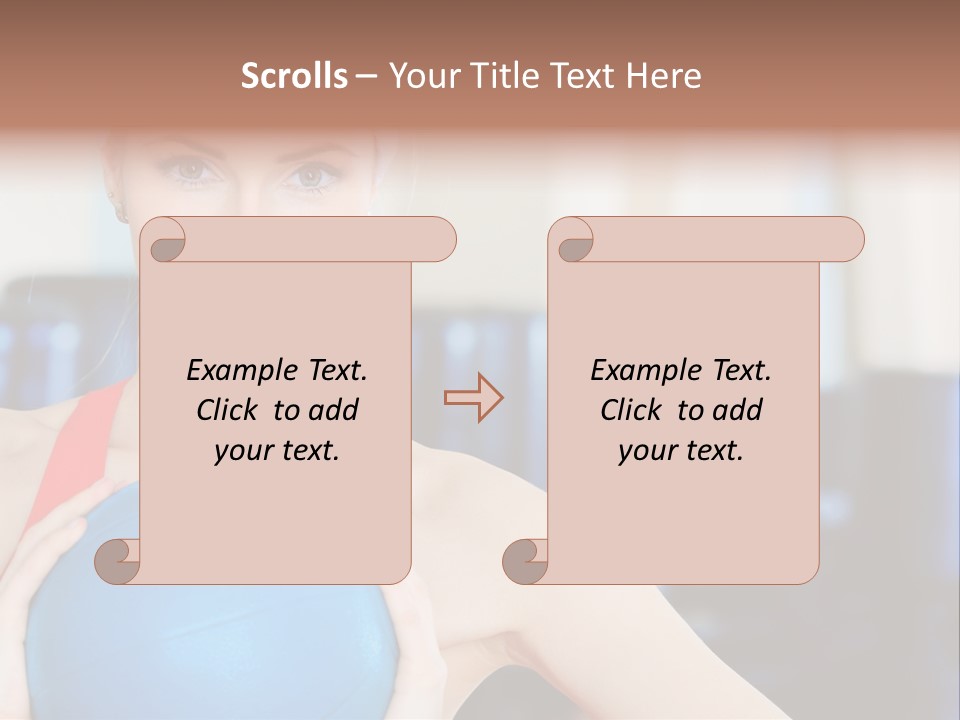 Curls Female Beauty PowerPoint Template