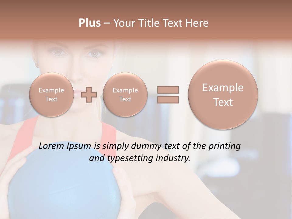 Curls Female Beauty PowerPoint Template