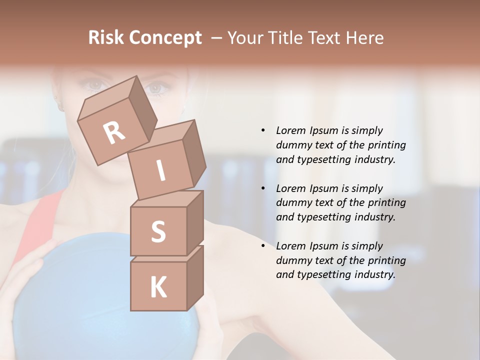 Curls Female Beauty PowerPoint Template