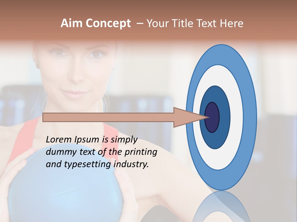 Curls Female Beauty PowerPoint Template