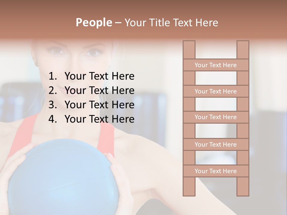 Curls Female Beauty PowerPoint Template