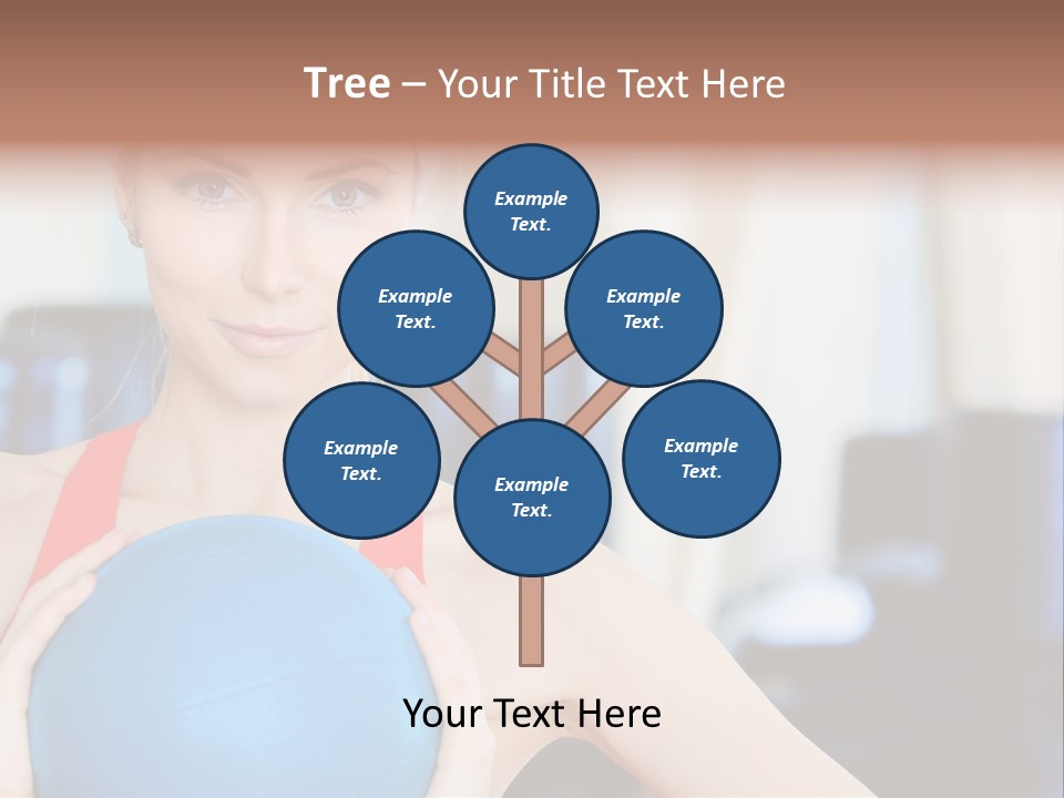 Curls Female Beauty PowerPoint Template