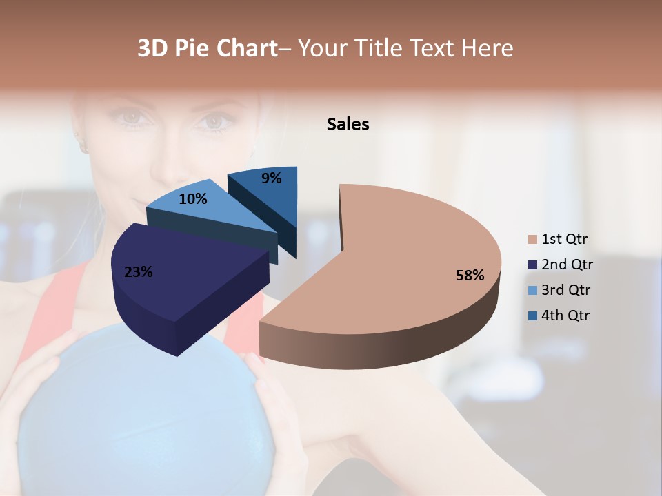 Curls Female Beauty PowerPoint Template