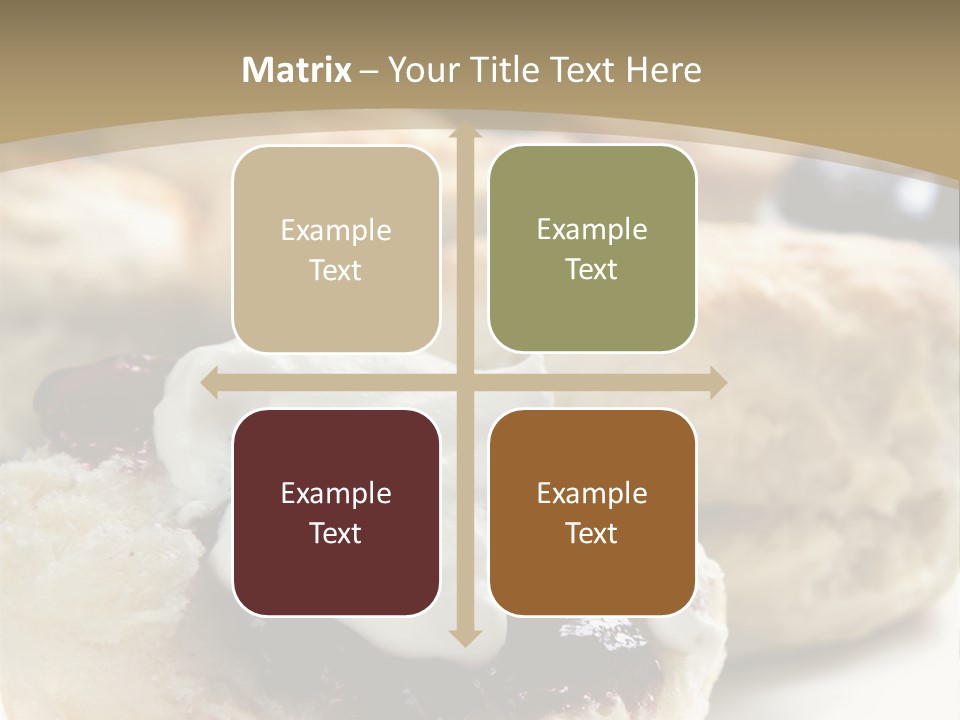 Sweet Dessert Closeup PowerPoint Template