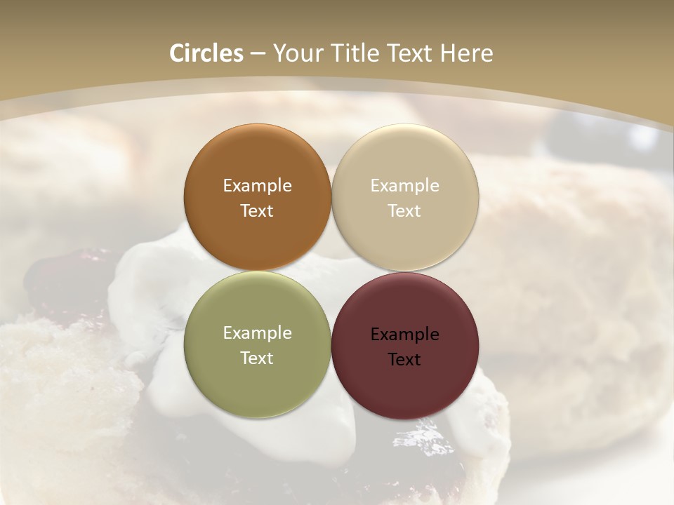 Sweet Dessert Closeup PowerPoint Template
