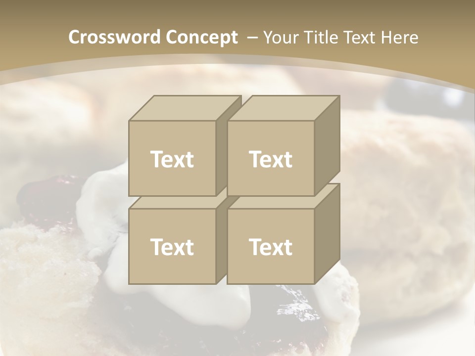 Sweet Dessert Closeup PowerPoint Template