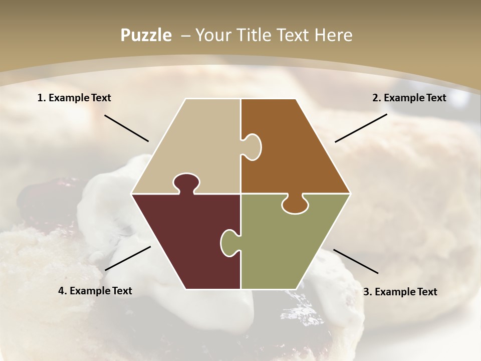 Sweet Dessert Closeup PowerPoint Template