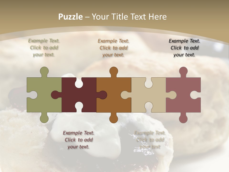Sweet Dessert Closeup PowerPoint Template