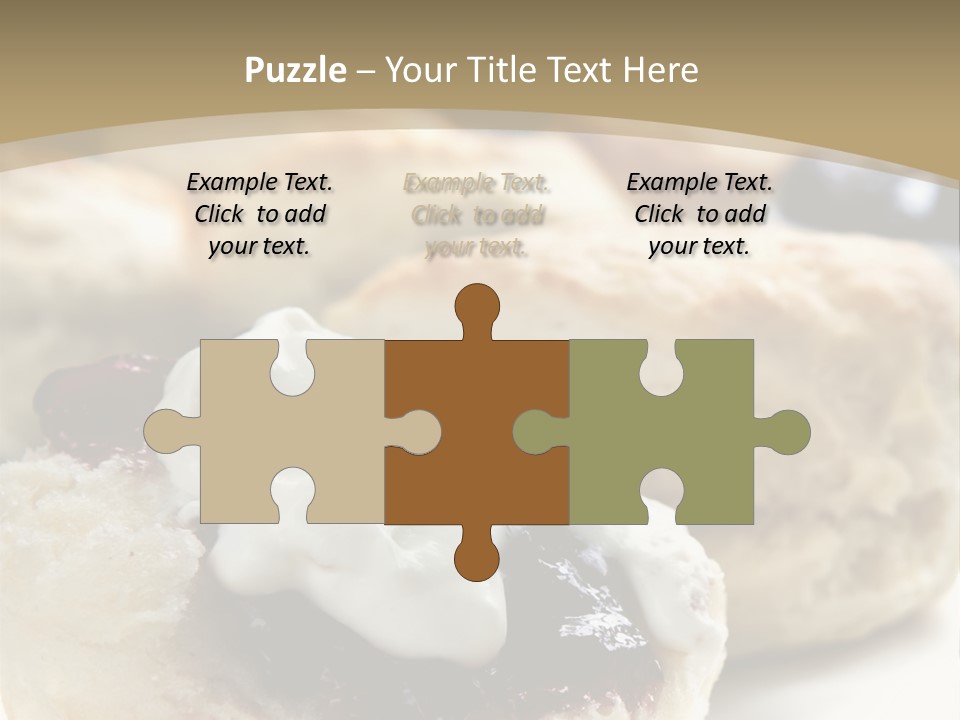 Sweet Dessert Closeup PowerPoint Template