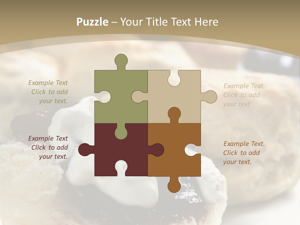 Sweet Dessert Closeup PowerPoint Template
