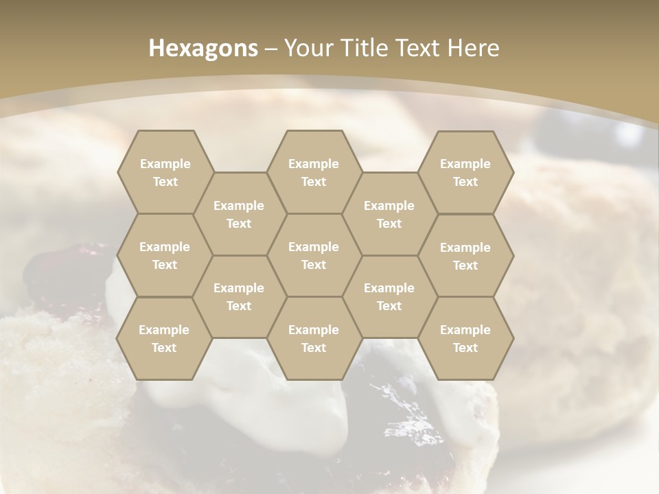 Sweet Dessert Closeup PowerPoint Template