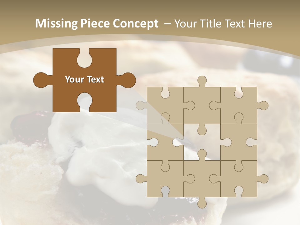 Sweet Dessert Closeup PowerPoint Template