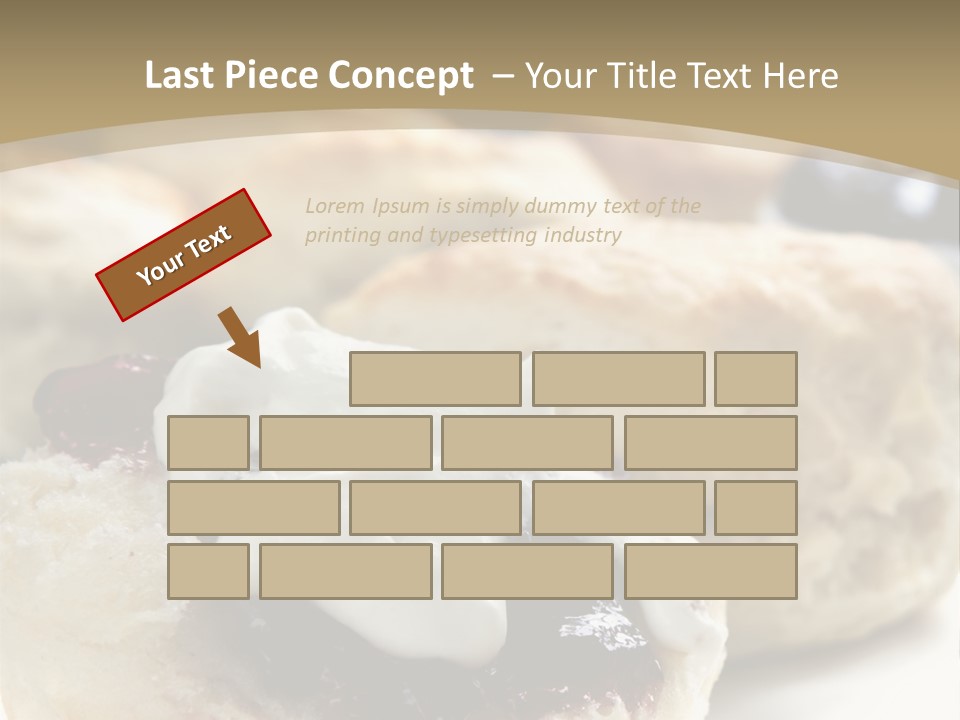 Sweet Dessert Closeup PowerPoint Template