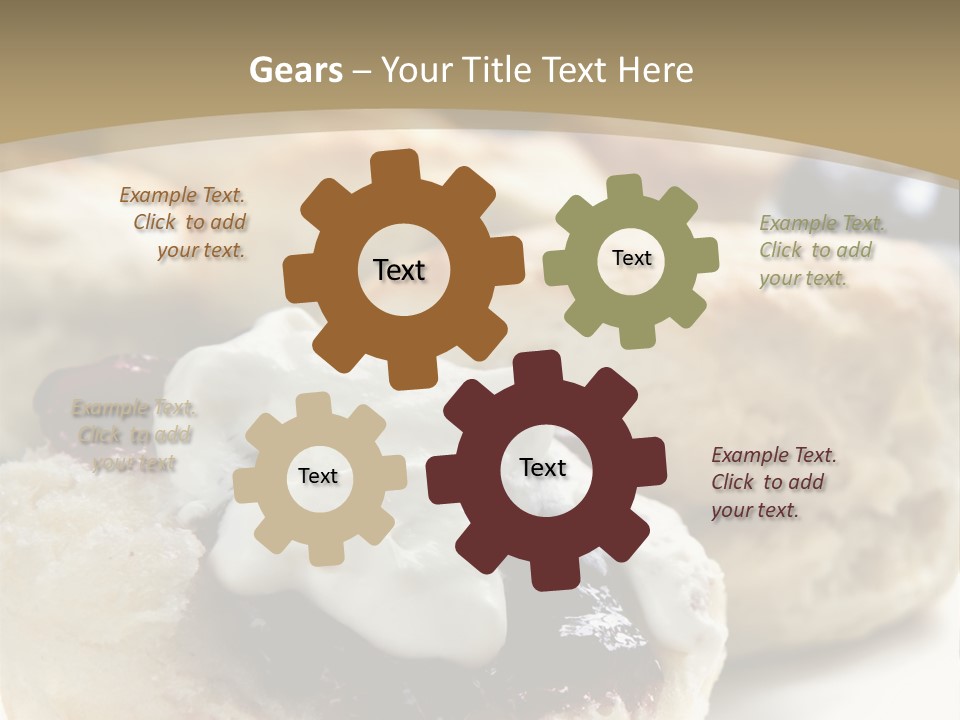 Sweet Dessert Closeup PowerPoint Template