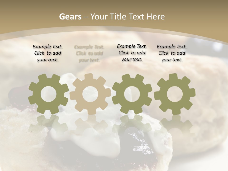 Sweet Dessert Closeup PowerPoint Template