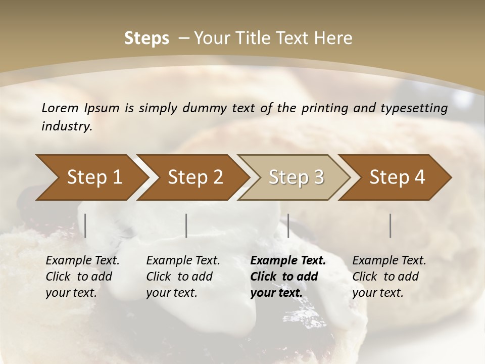 Sweet Dessert Closeup PowerPoint Template