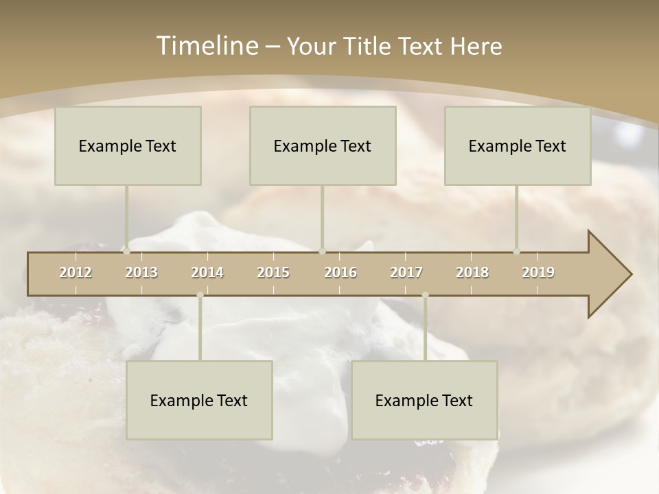 Sweet Dessert Closeup PowerPoint Template