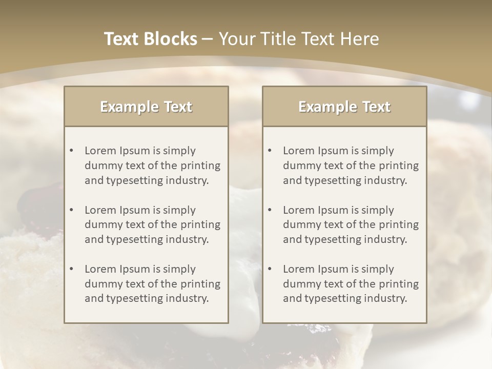 Sweet Dessert Closeup PowerPoint Template
