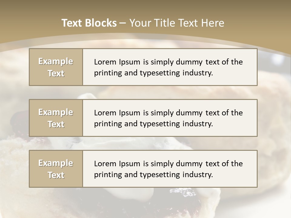 Sweet Dessert Closeup PowerPoint Template