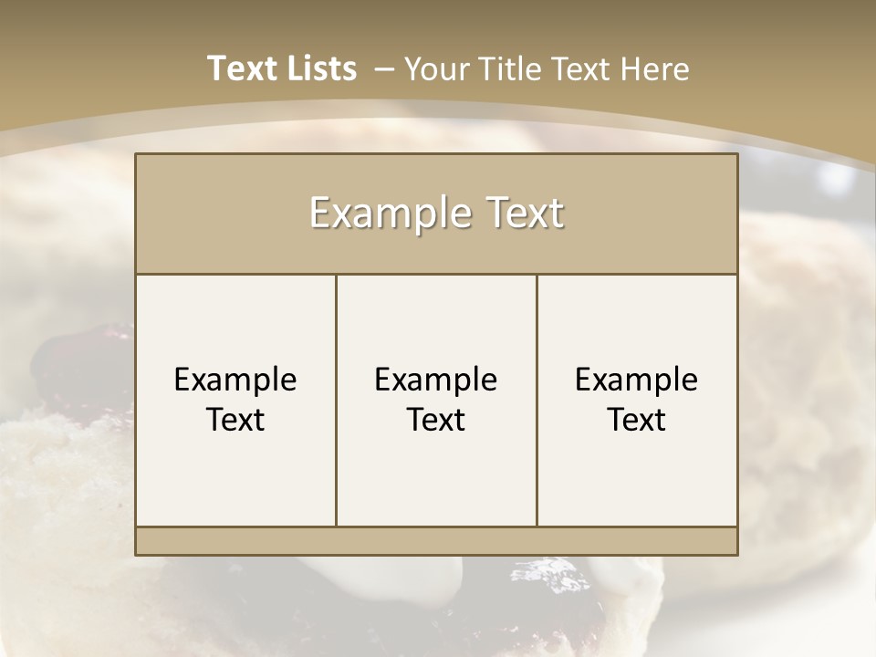 Sweet Dessert Closeup PowerPoint Template