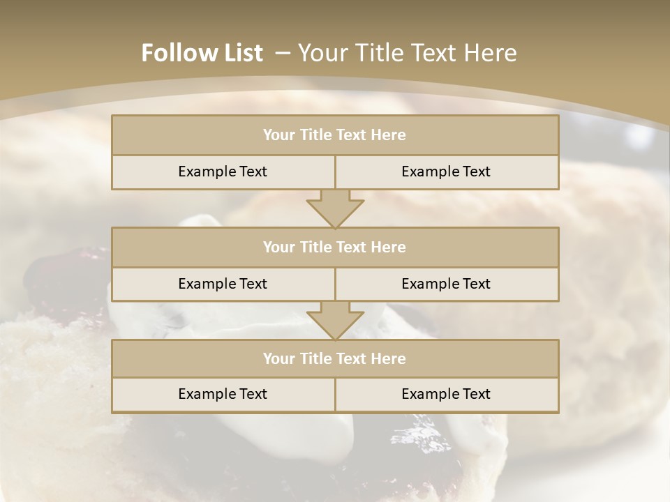 Sweet Dessert Closeup PowerPoint Template