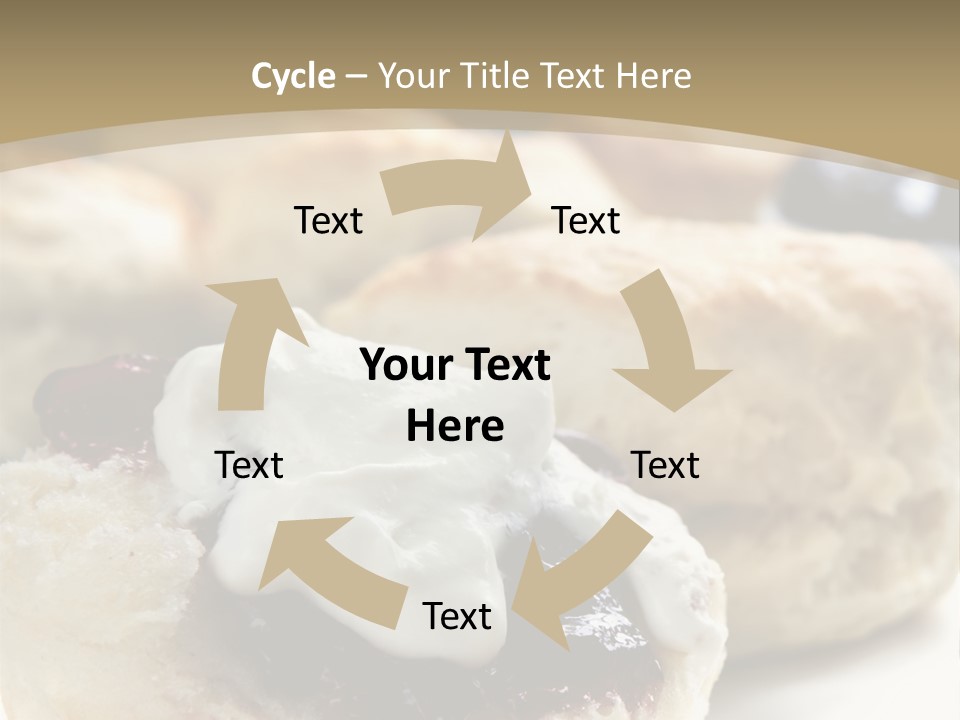 Sweet Dessert Closeup PowerPoint Template