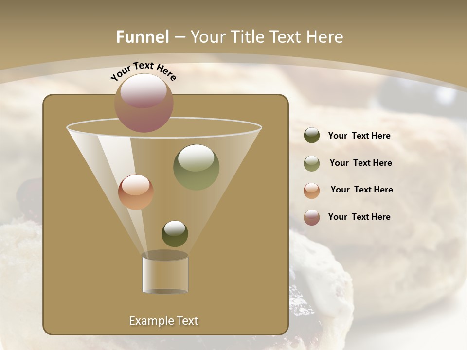 Sweet Dessert Closeup PowerPoint Template