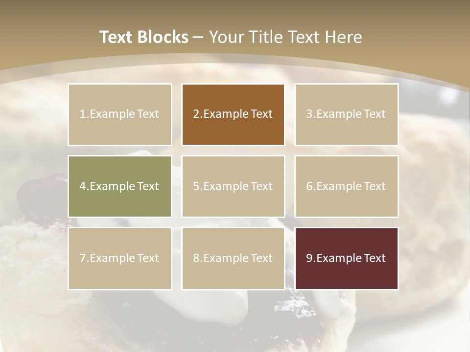 Sweet Dessert Closeup PowerPoint Template