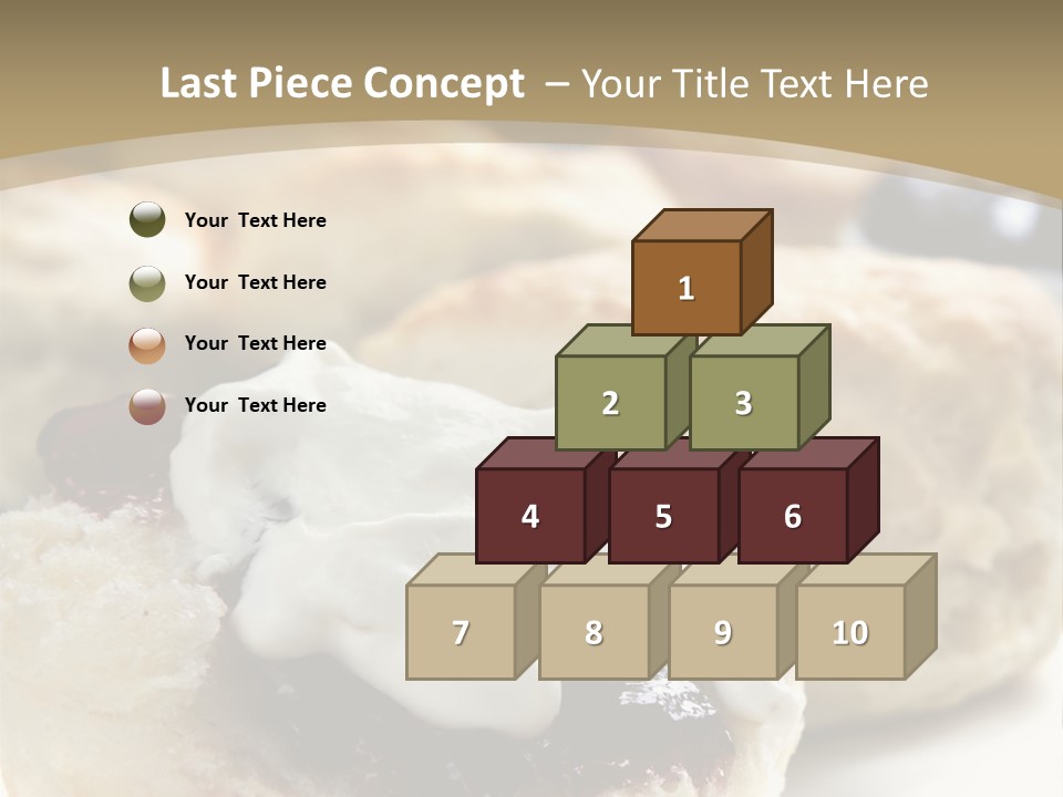 Sweet Dessert Closeup PowerPoint Template