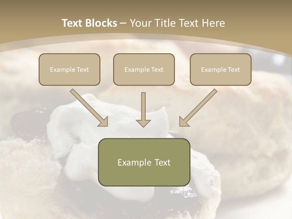 Sweet Dessert Closeup PowerPoint Template