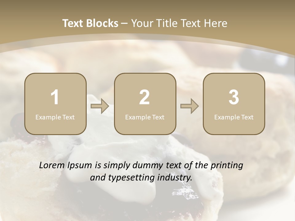 Sweet Dessert Closeup PowerPoint Template