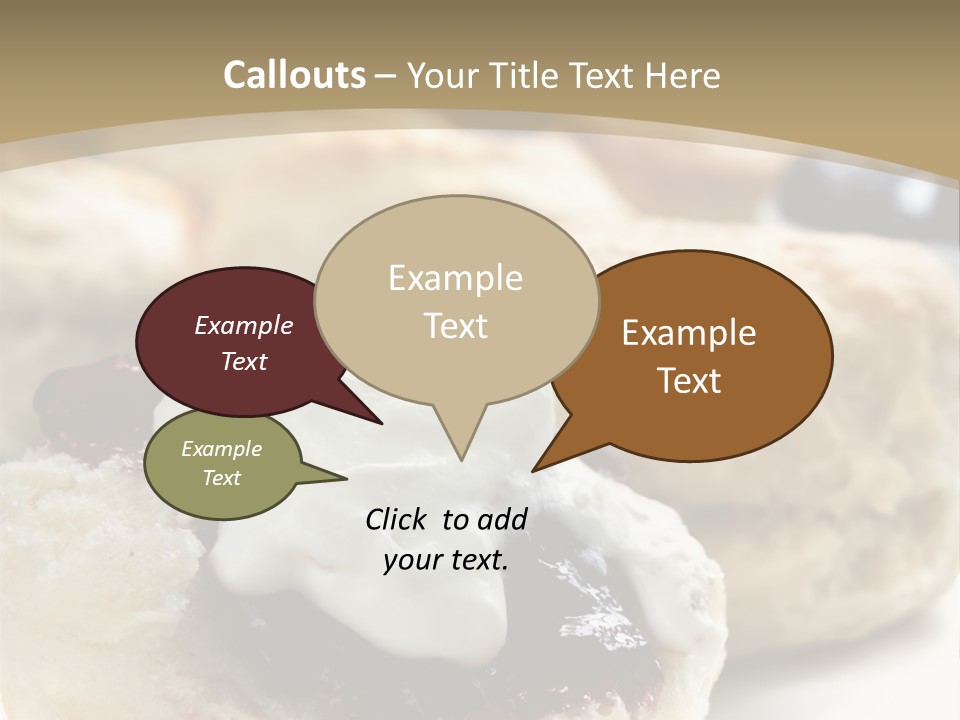 Sweet Dessert Closeup PowerPoint Template