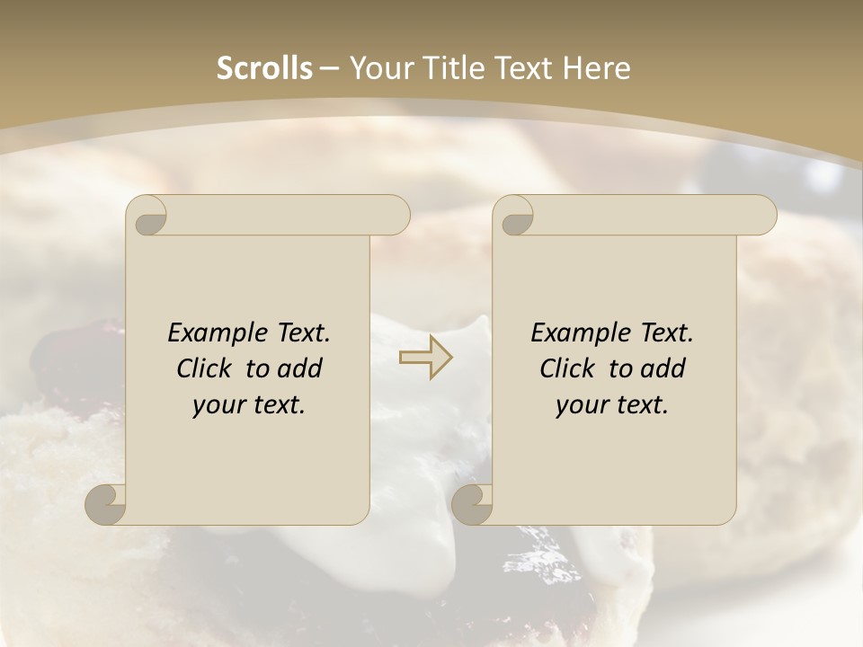 Sweet Dessert Closeup PowerPoint Template