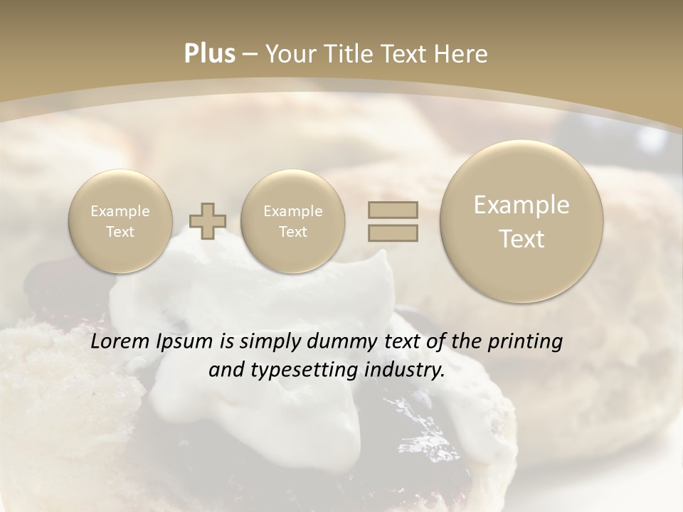 Sweet Dessert Closeup PowerPoint Template