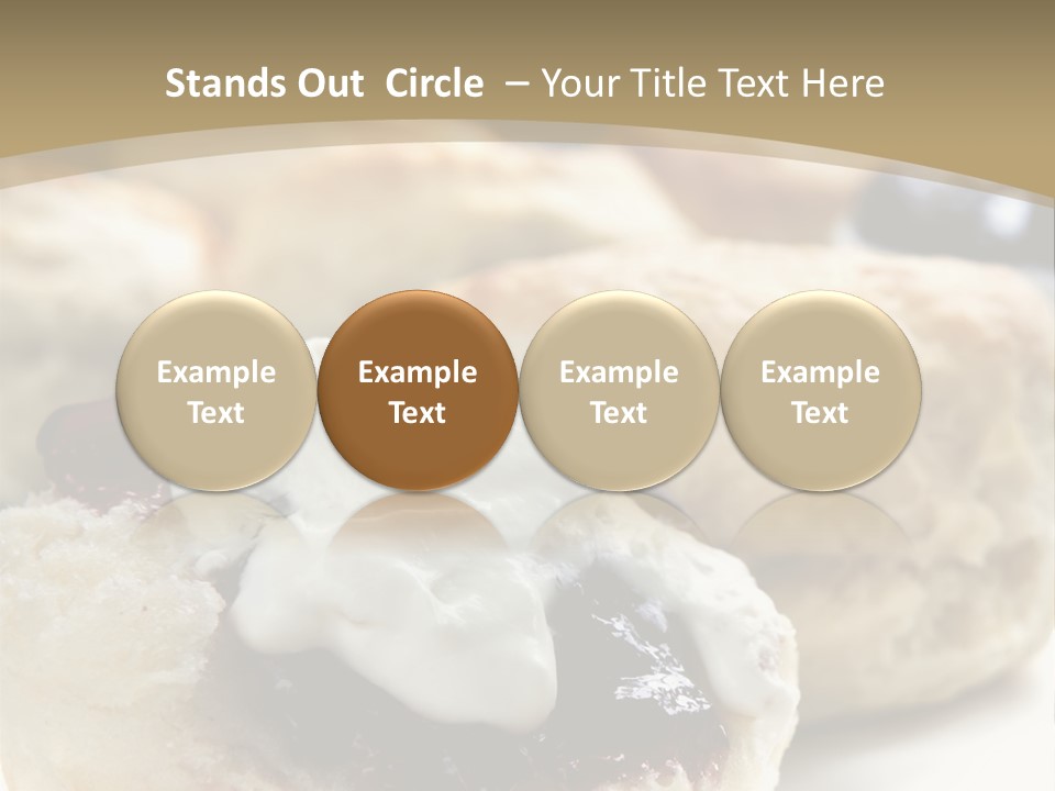 Sweet Dessert Closeup PowerPoint Template
