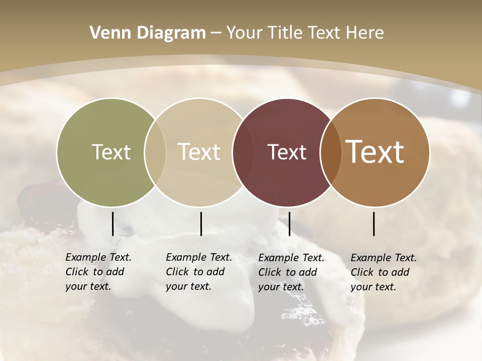 Sweet Dessert Closeup PowerPoint Template