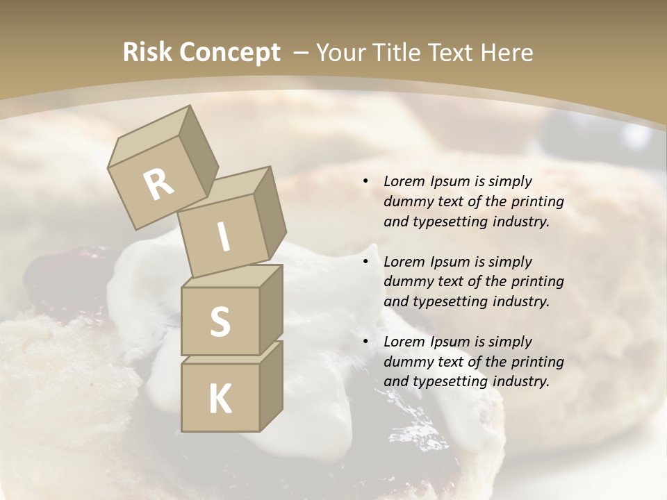 Sweet Dessert Closeup PowerPoint Template