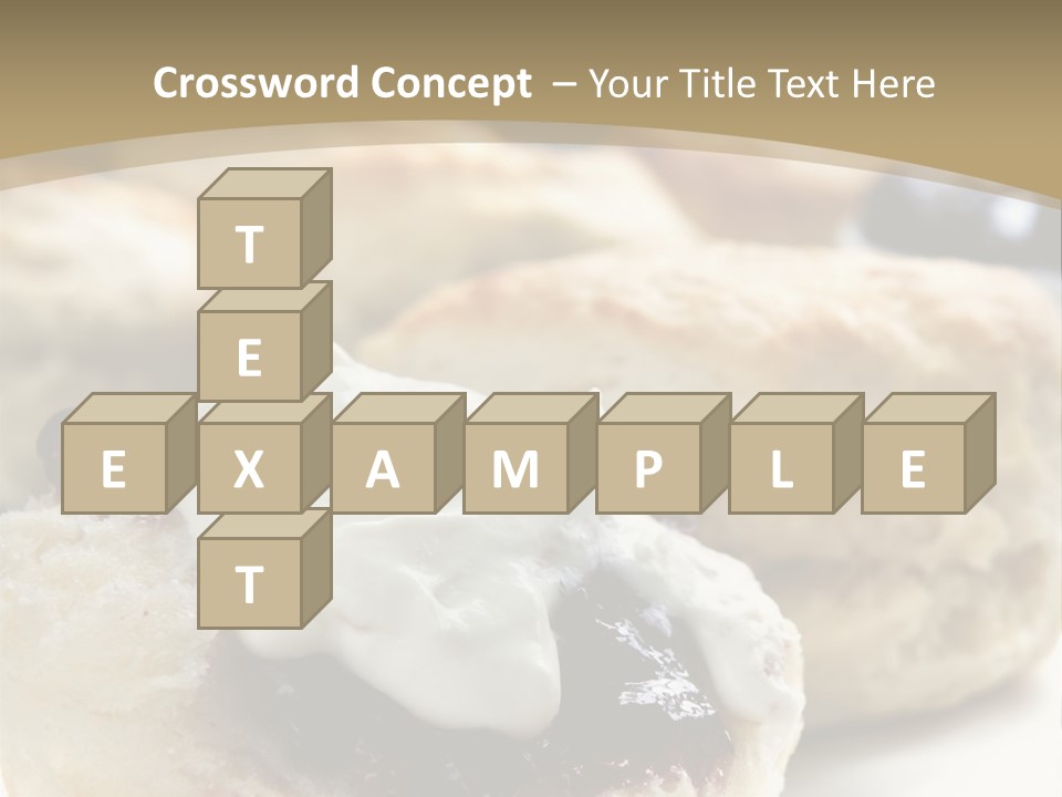 Sweet Dessert Closeup PowerPoint Template