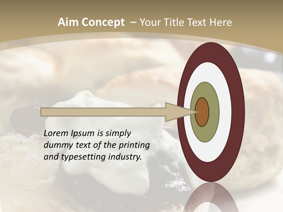 Sweet Dessert Closeup PowerPoint Template