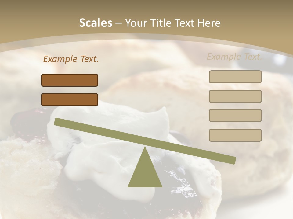 Sweet Dessert Closeup PowerPoint Template