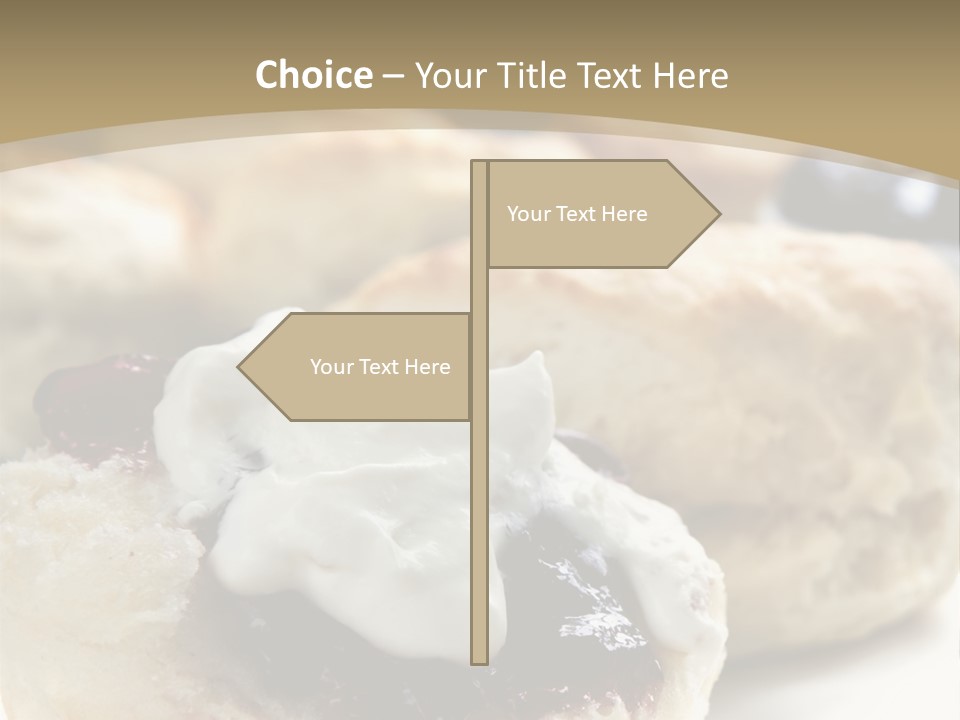 Sweet Dessert Closeup PowerPoint Template