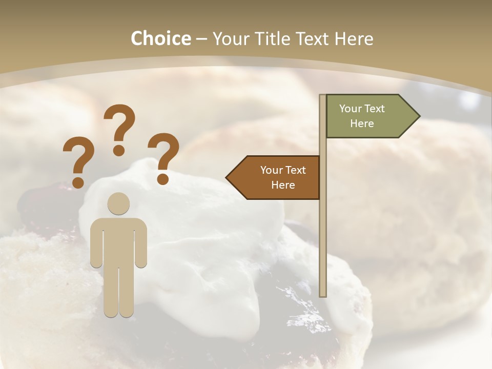 Sweet Dessert Closeup PowerPoint Template