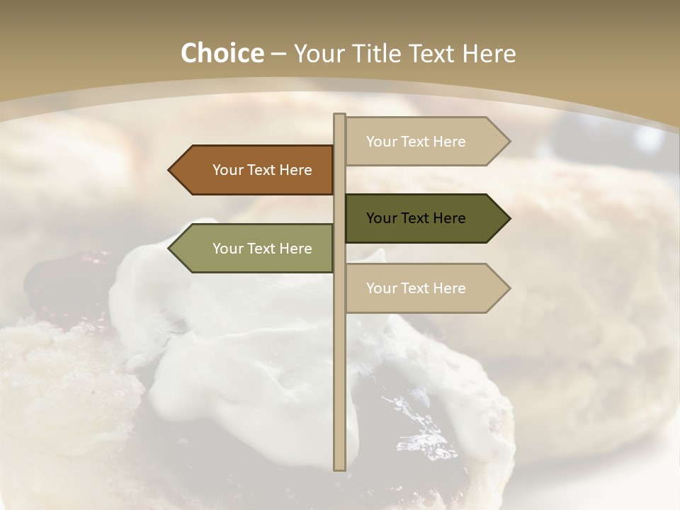 Sweet Dessert Closeup PowerPoint Template