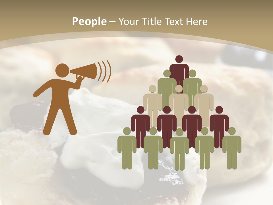 Sweet Dessert Closeup PowerPoint Template