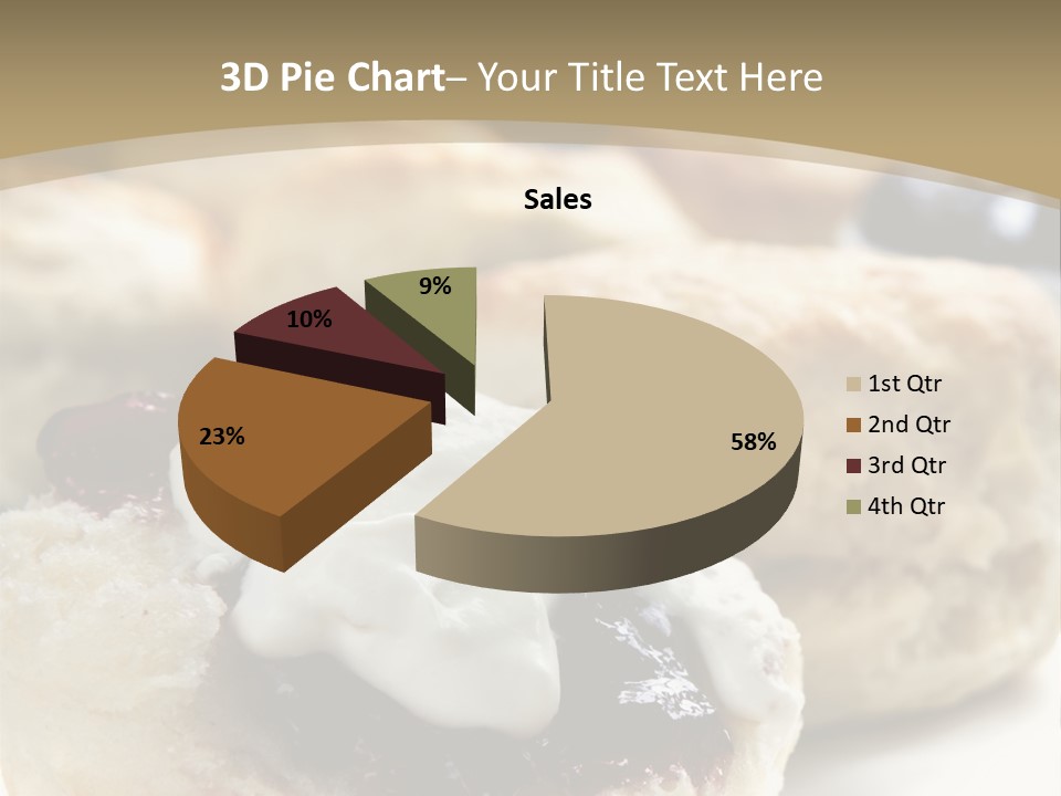 Sweet Dessert Closeup PowerPoint Template