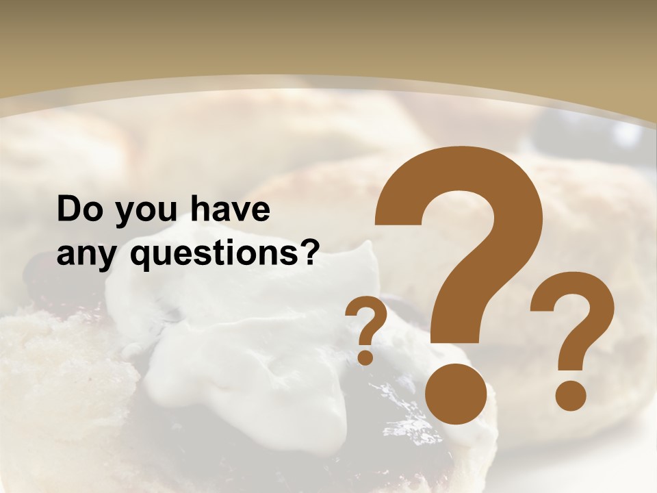 Sweet Dessert Closeup PowerPoint Template