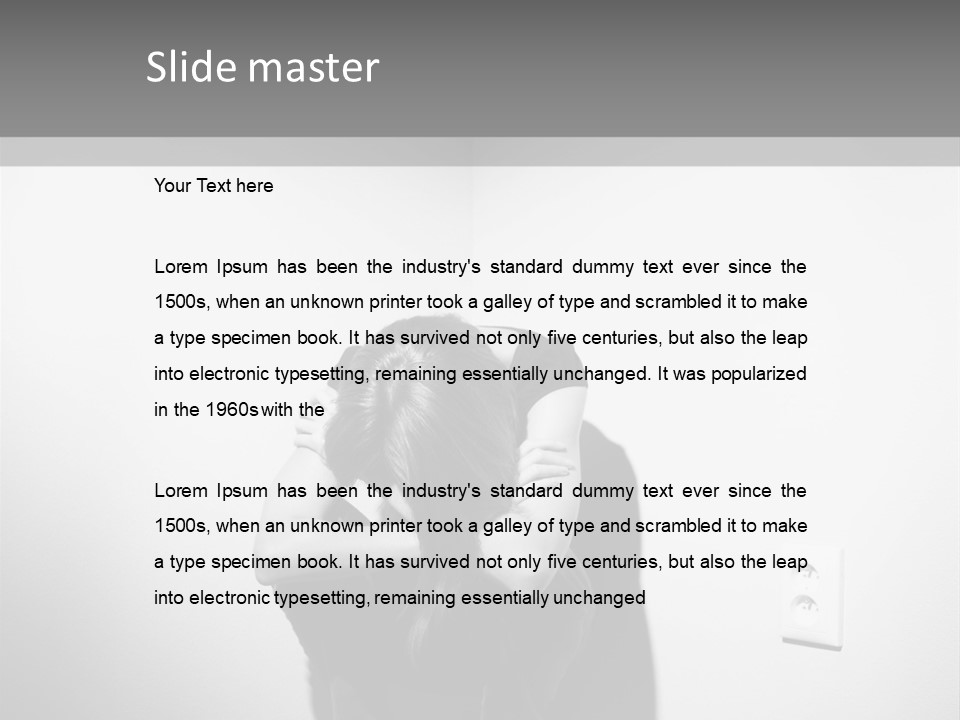 Concept Illness Stressed PowerPoint Template